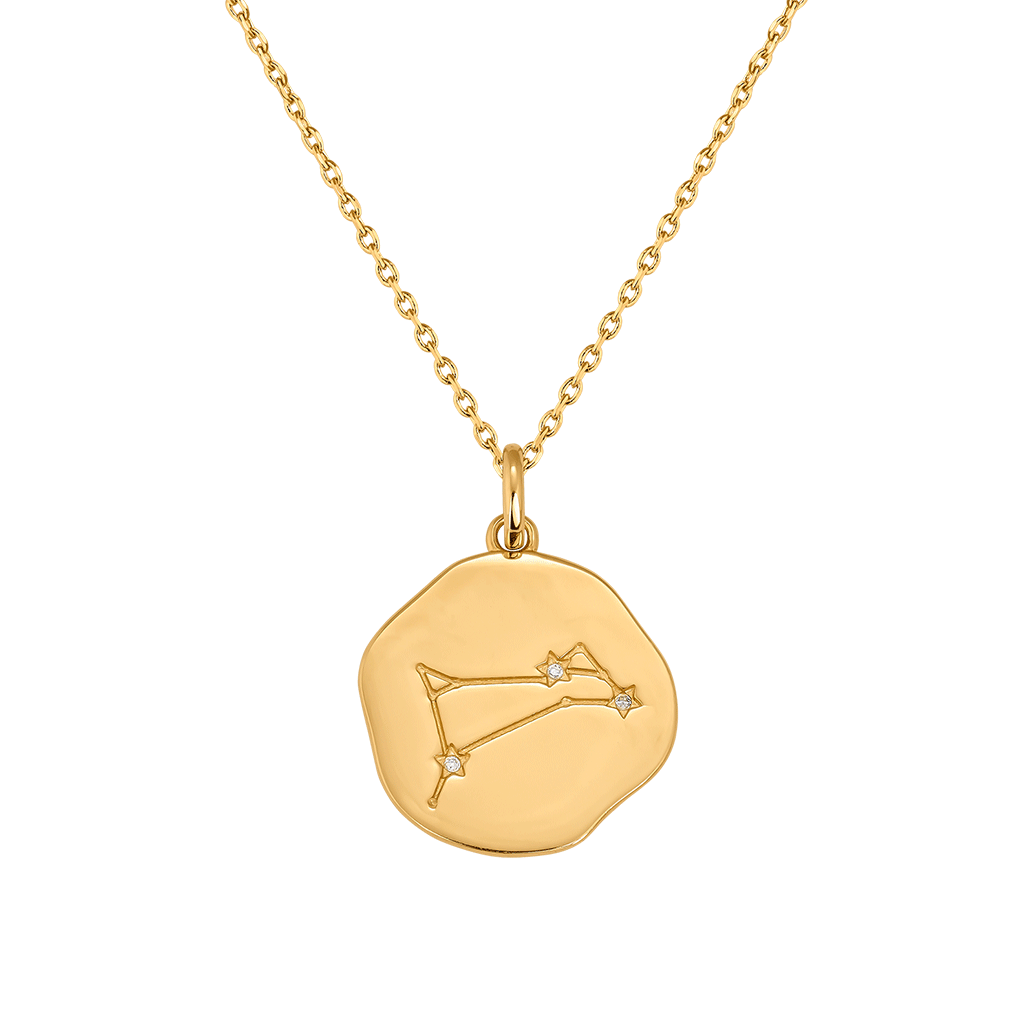 Gold plated ARIES constellation medal
