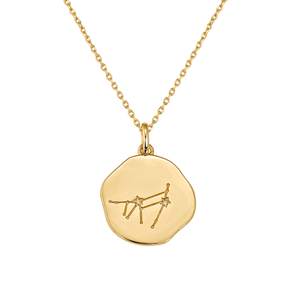 Médaille constellation CAPRICORNE plaquée or