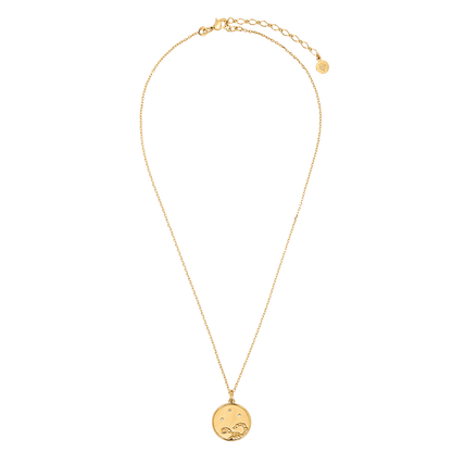 Médaille du Zodiaque SCORPION plaquée or