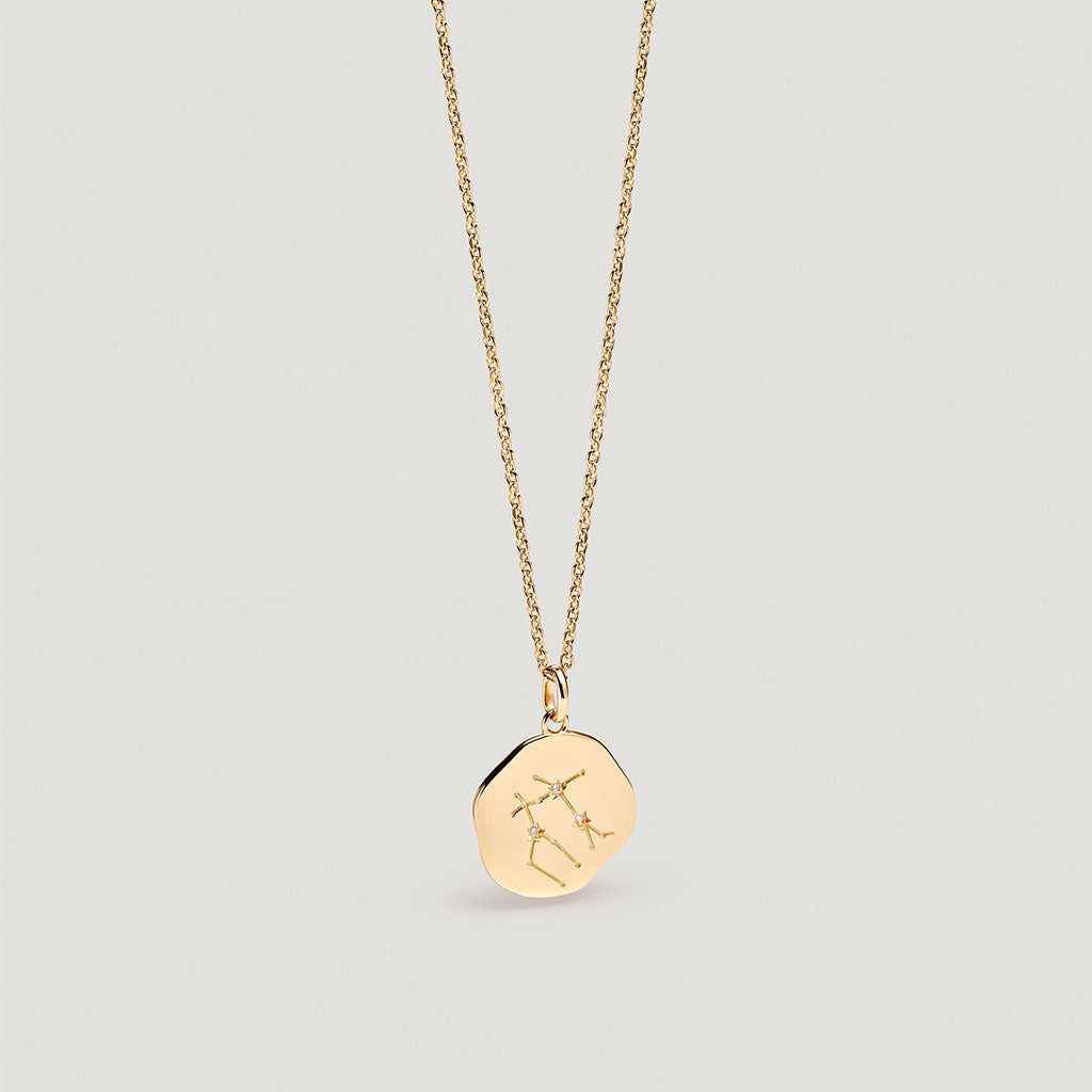 Gold plated GEMINI constellation medal