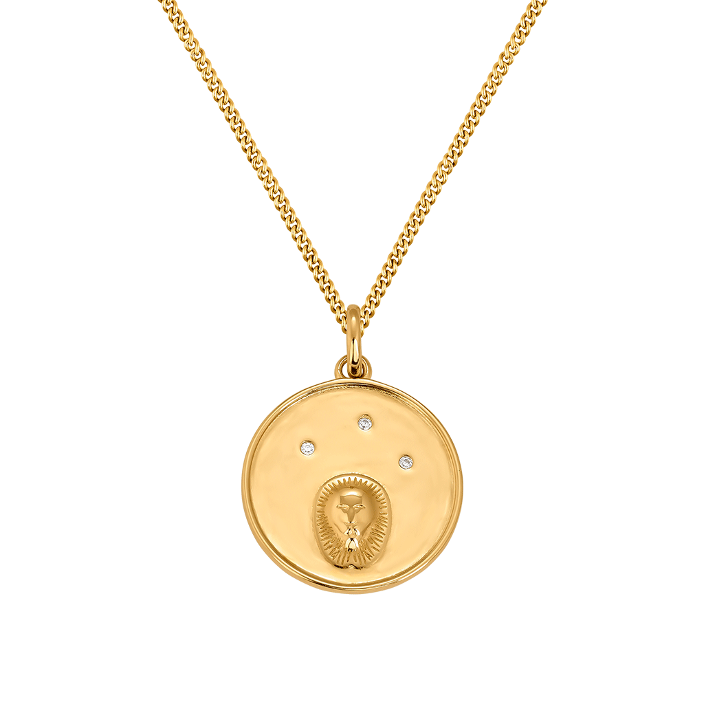 Gold plated LEO Zodiac Medal