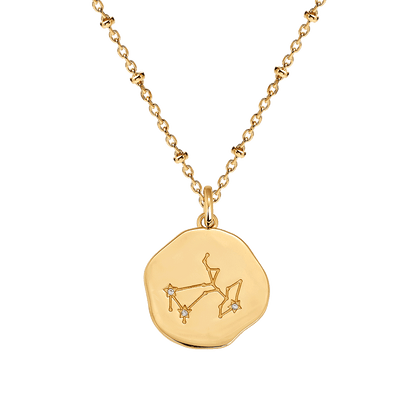 Médaille constellation du SAGITTAIRE plaquée or
