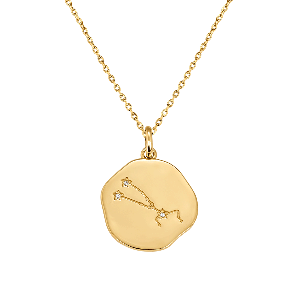 Médaille constellation du TAUREAU plaquée or