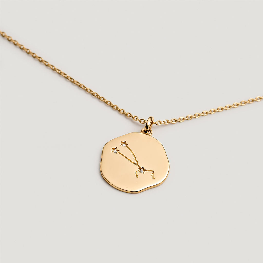 Gold plated TAURUS constellation medal