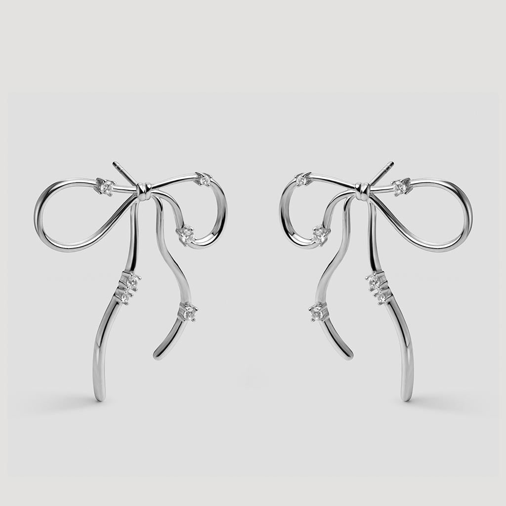COQUETTE Silver Earrings