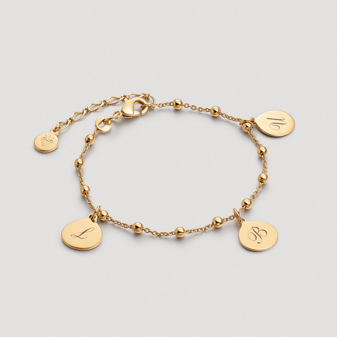 Pulsera TURÍN con medallas 0,8 cm