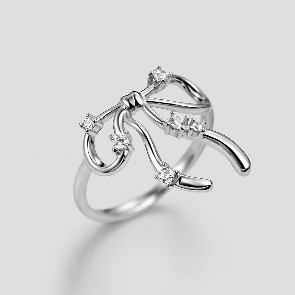 COQUETTE Silver Ring