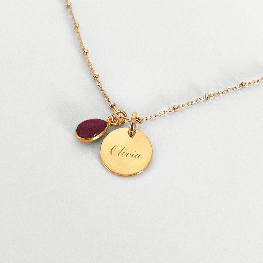 Birthstone August Necklace