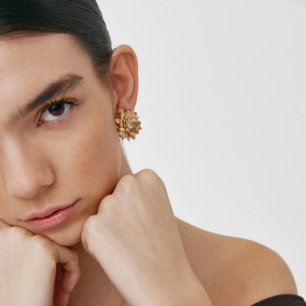 Succulent earrings