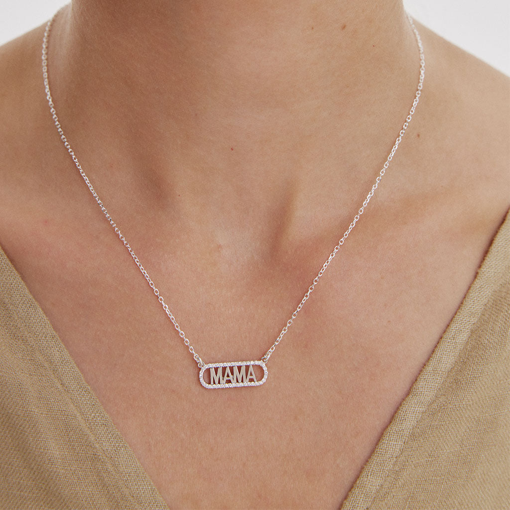 MAMA Silver Necklace