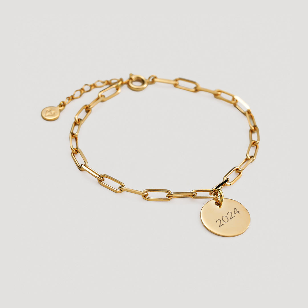 EDITH bracelet with medals 1.5 cm