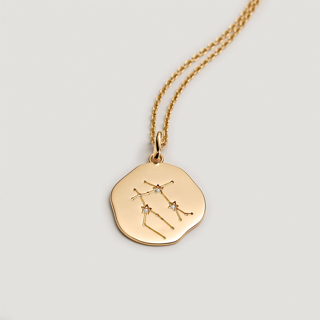 Gemini constellation hot sale necklace gold