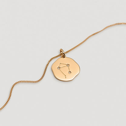 Medalla constelación LIBRA baño de oro