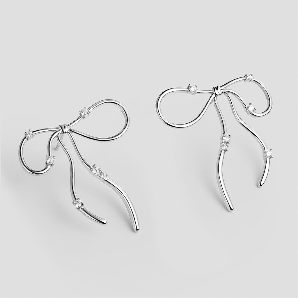 COQUETTE Silver Earrings