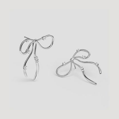 COQUETTE Silver Earrings