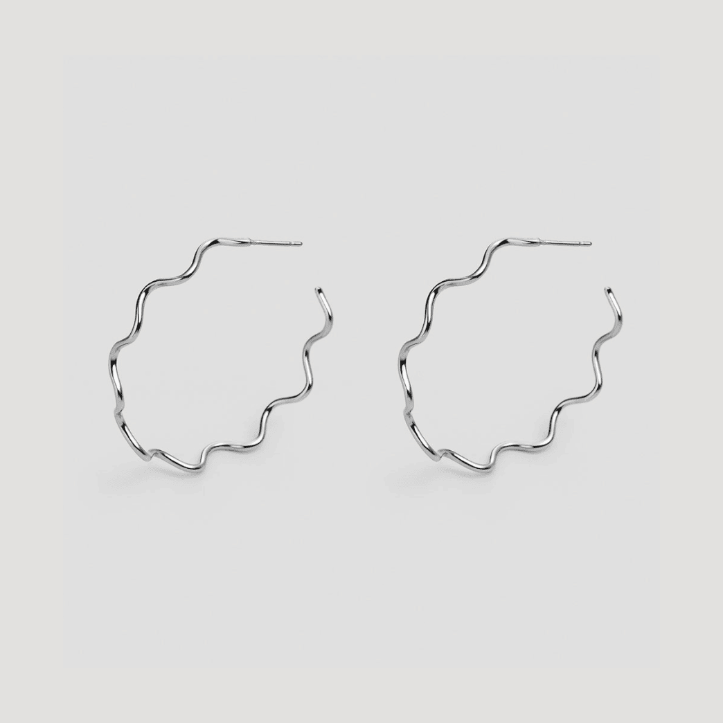 ONDAS Silver Earrings