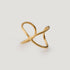 Anillo de oro minimalista EQUIS | Dime que me quieres