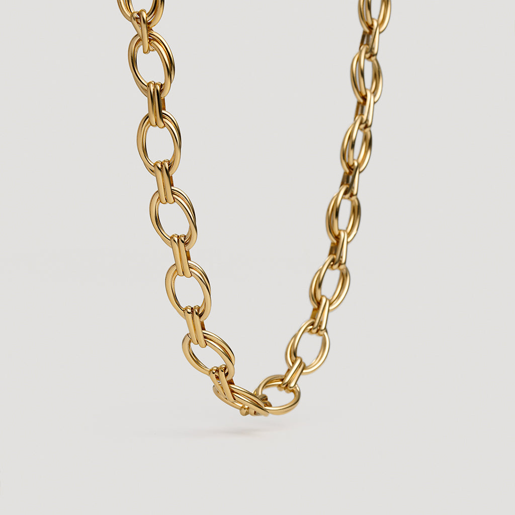 Dime on sale gold chain