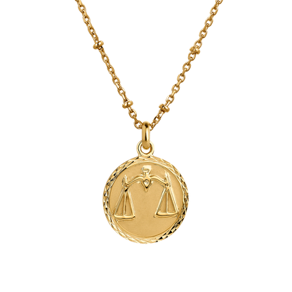 Medalla LIBRA baño de oro