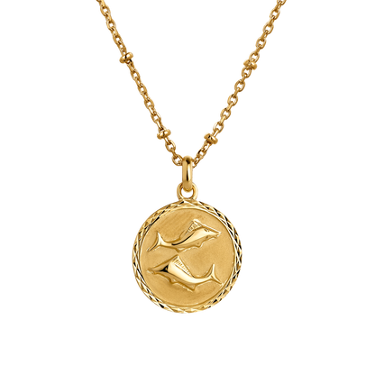 Médaille Zodiaque POISSON Plaqué Or