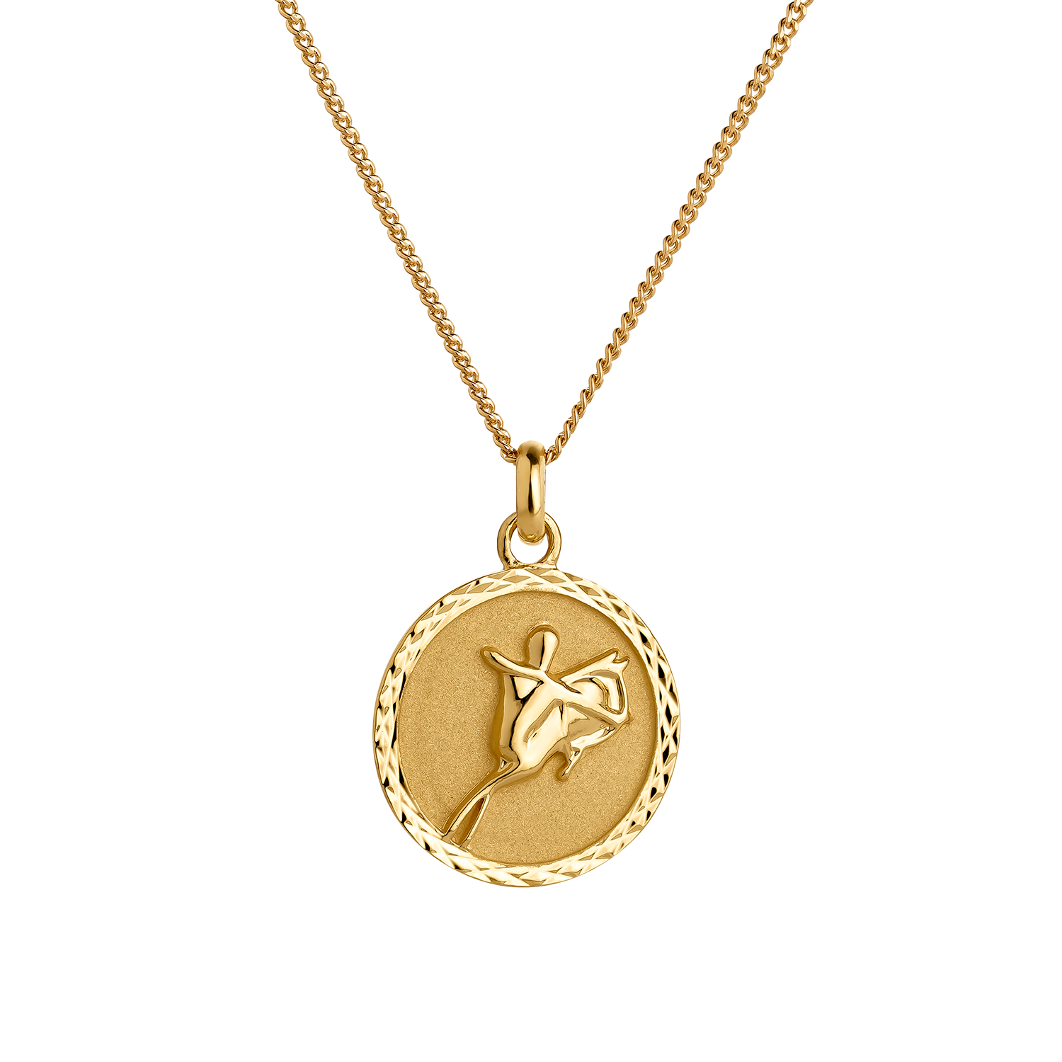 Médaille Zodiaque SAGITTAIRE Plaqué Or