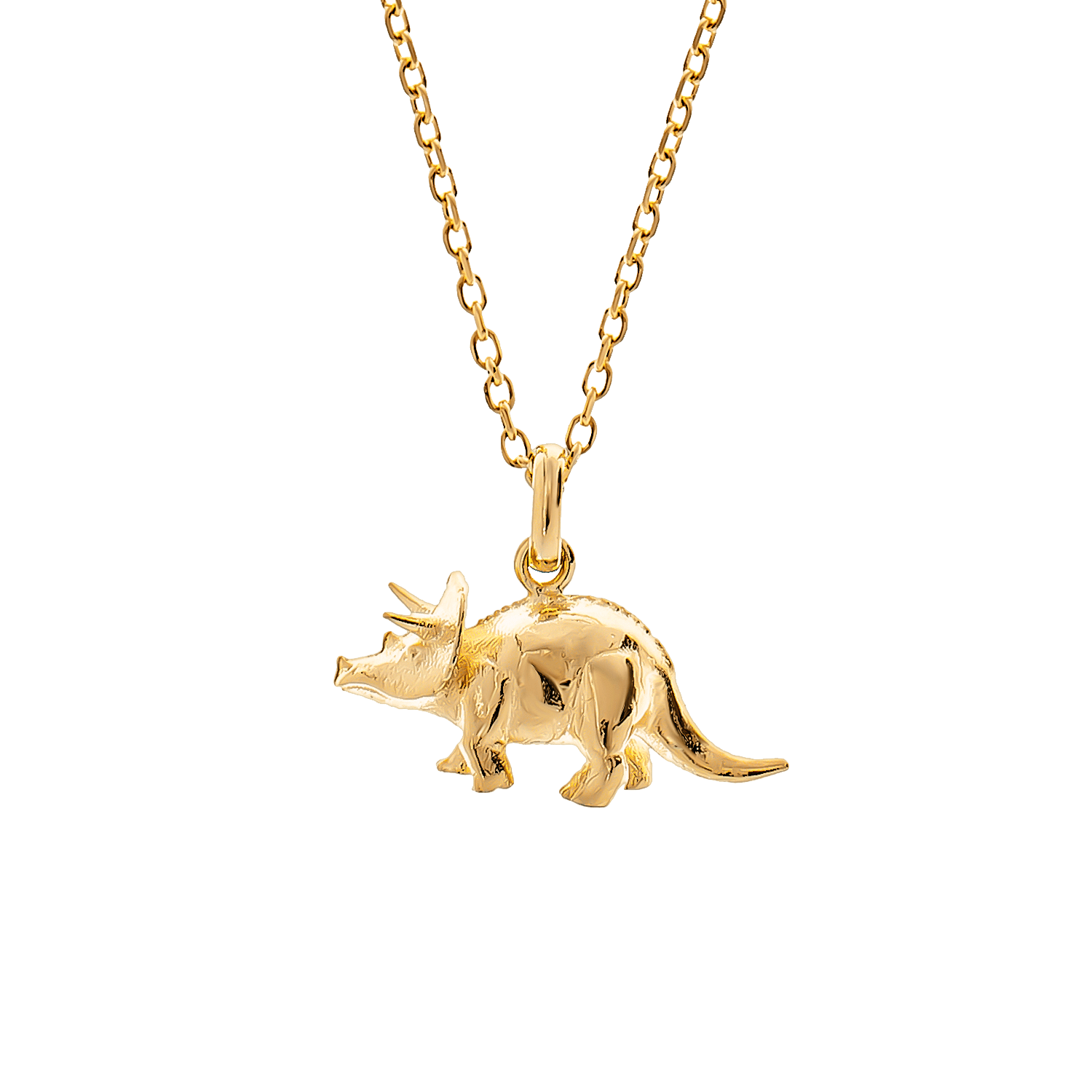 Collar de dinosaurio oro RHINO | Dime que me quieres
